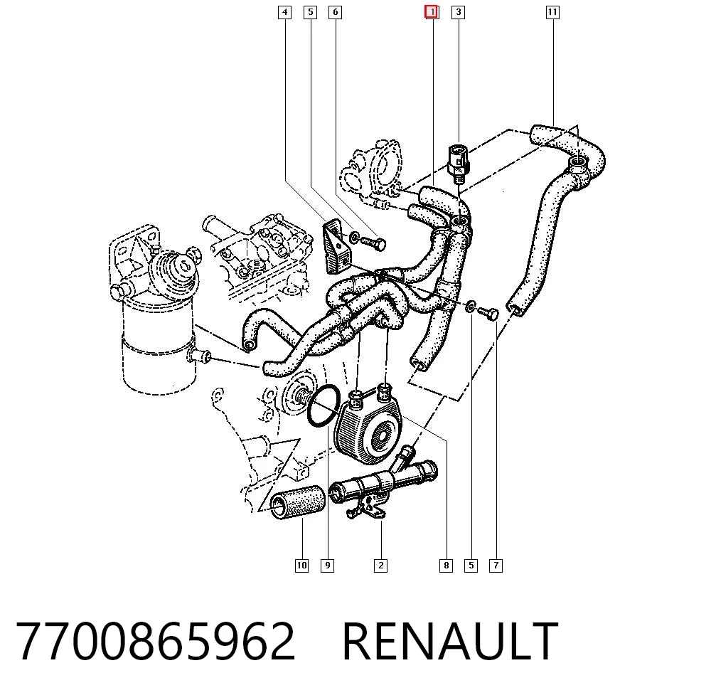 7700865962 Renault (RVI)