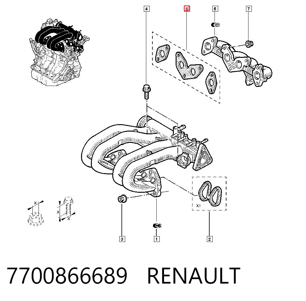 Junta colector escape Renault Clio I desde 6,41 €