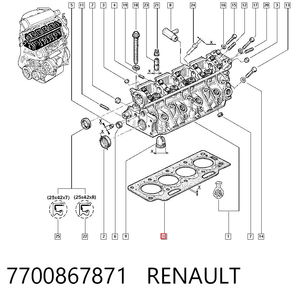 7700867871 Renault (RVI)