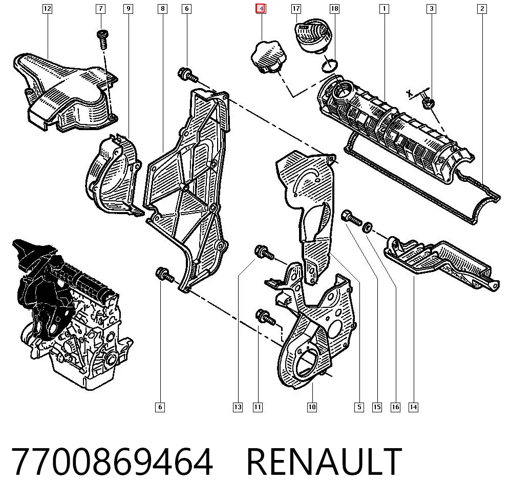 7700869464 Renault (RVI)