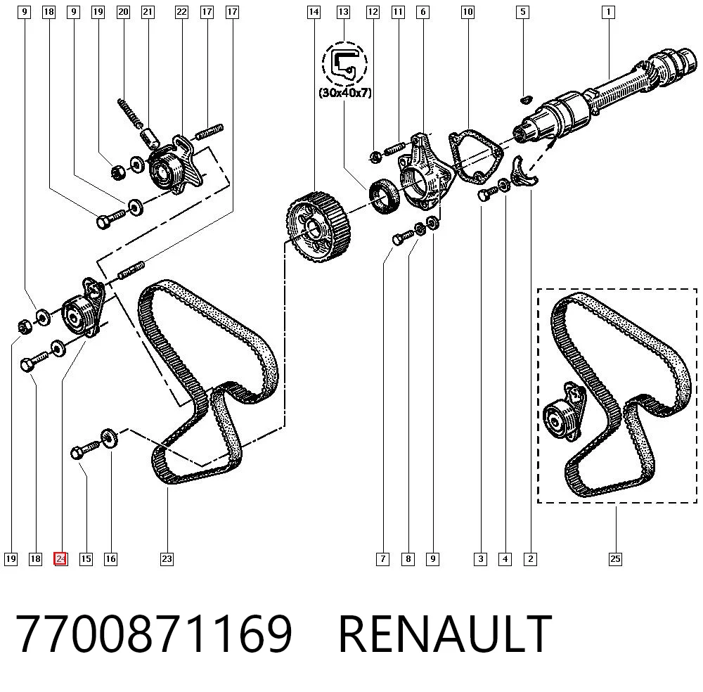 Comprar Tensor correa distribución 21  B48