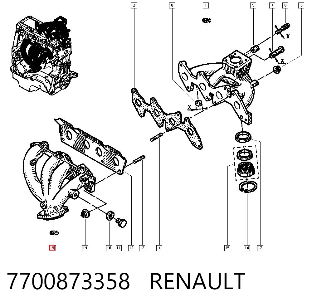 Comprar Colector de escape Renault Clio  LB0, LB1, LB2 a bajo precio