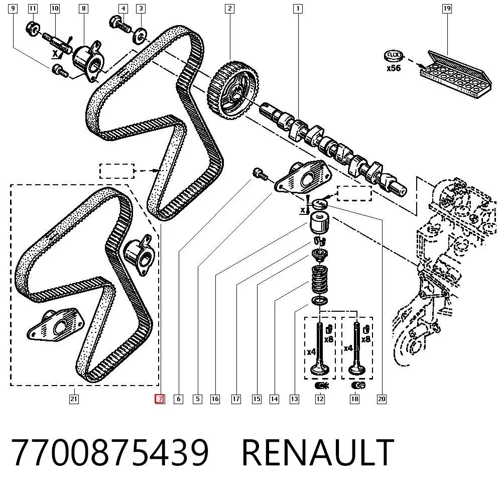 7700875439 Renault (RVI)