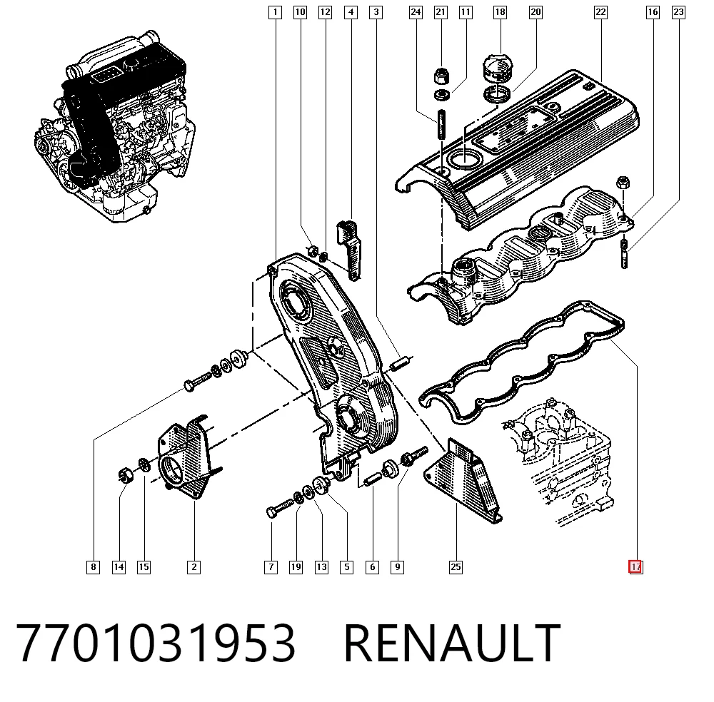 Junta tapa válvula Renault Master I desde 7,53 €