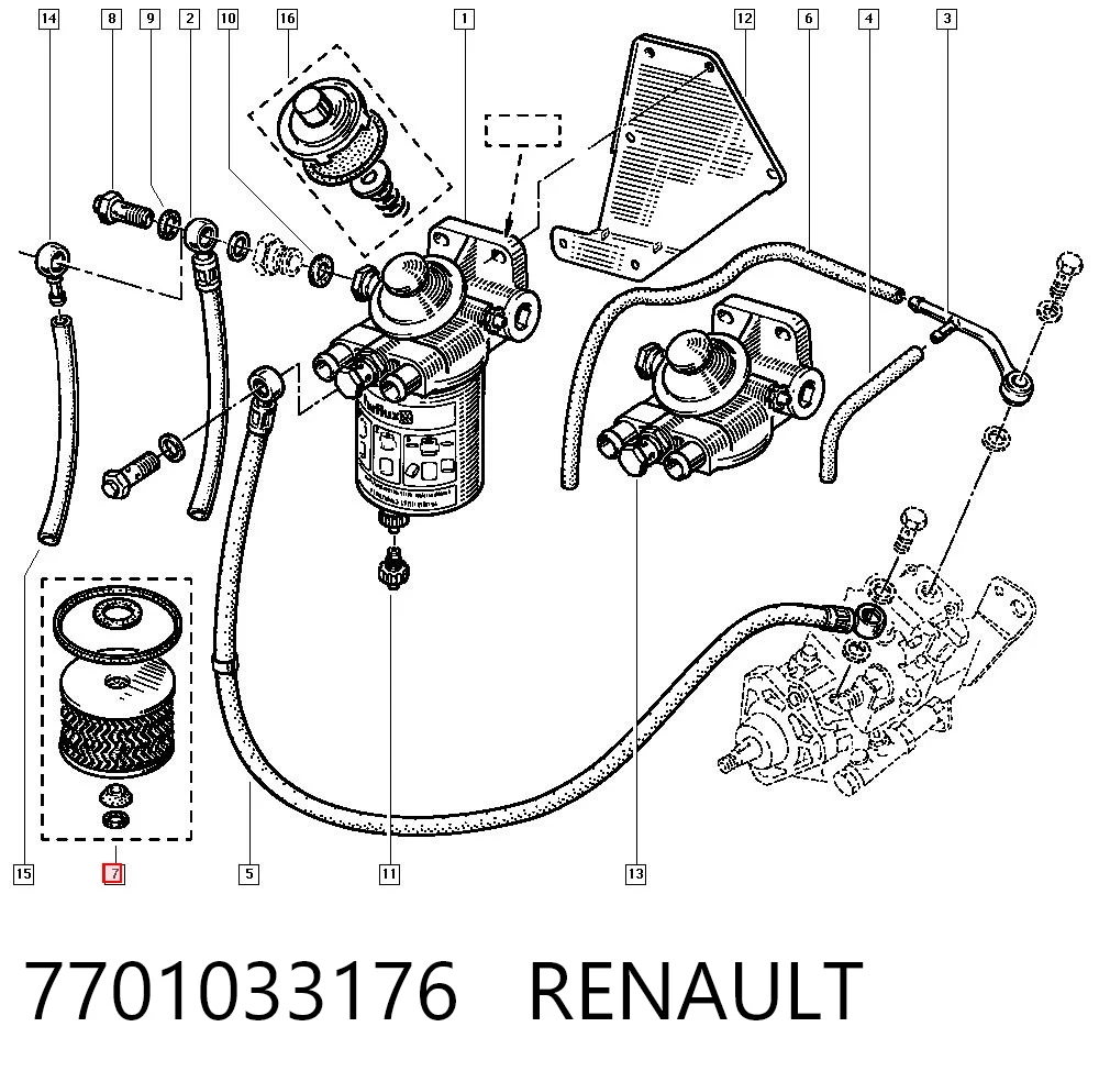 7701033176 Renault (RVI)