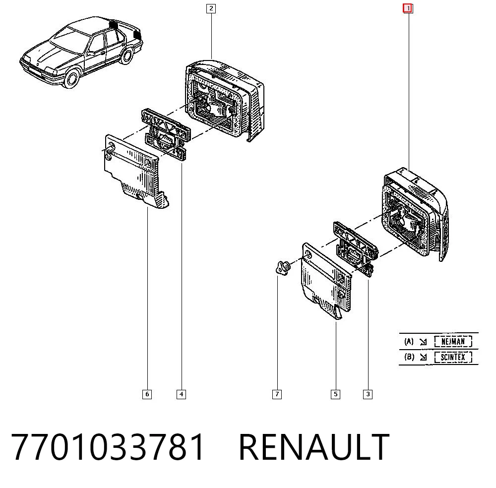 7701033781 Renault (RVI)