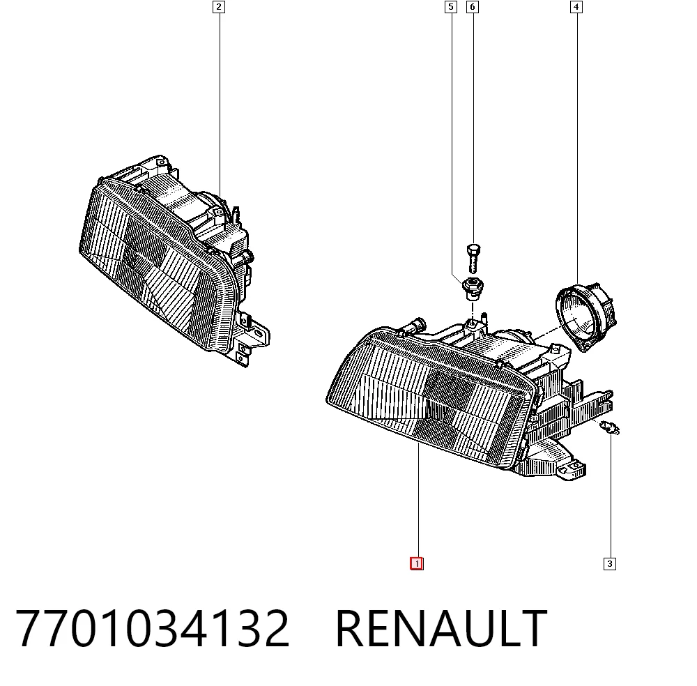 Faros para Renault 21  B48
