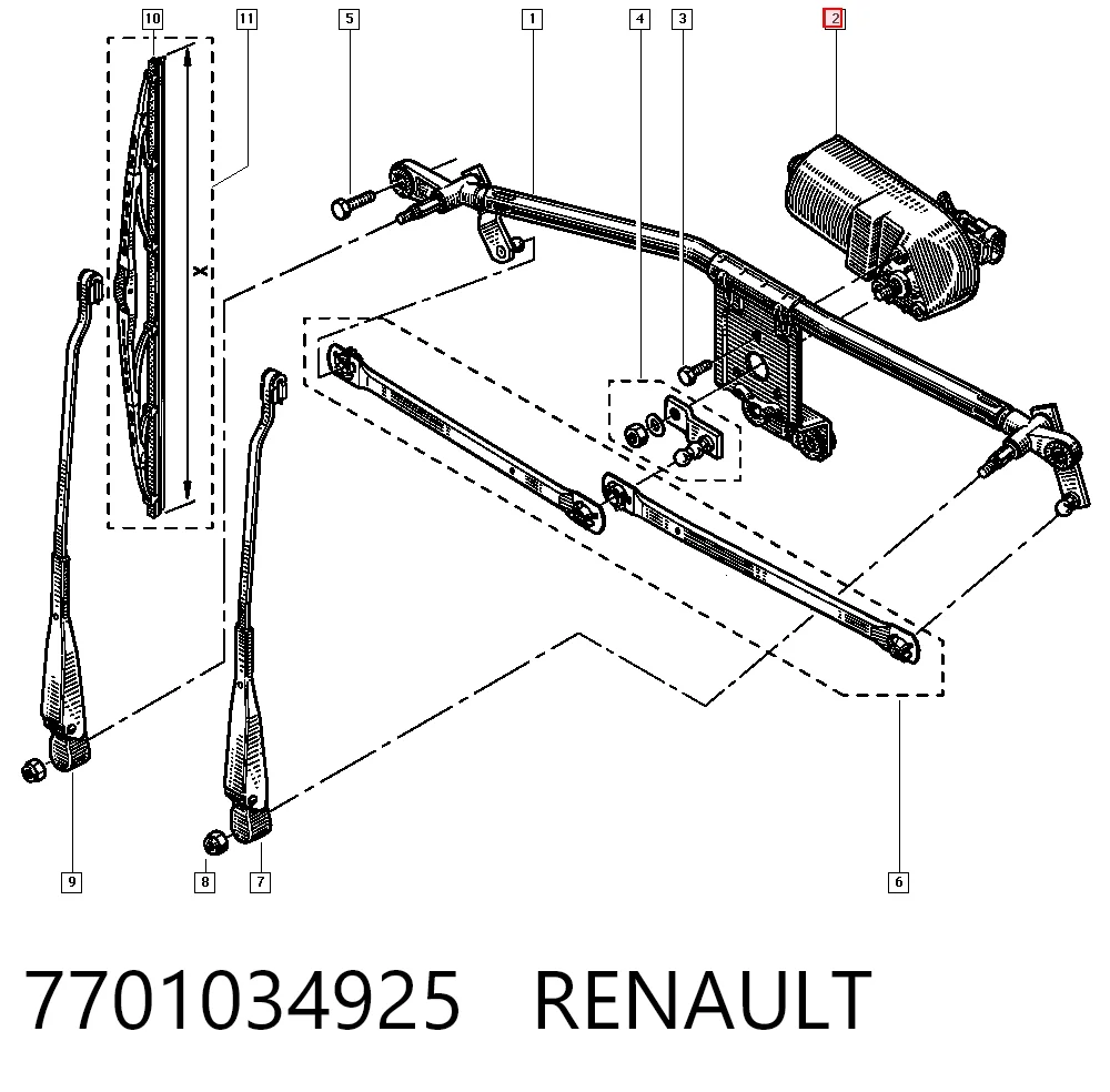 Comprar Motor limpiaparabrisas Renault Clio I BC57, 5357