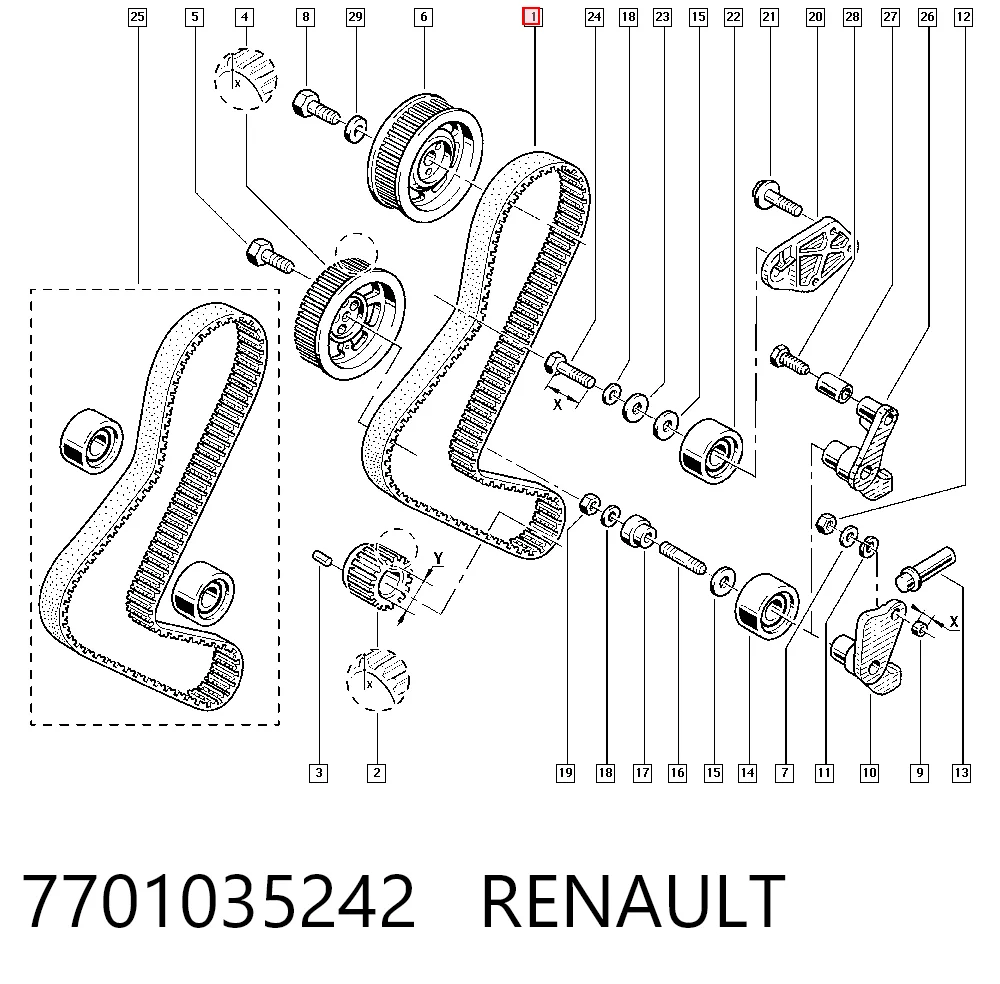 7701035242 Renault (RVI)