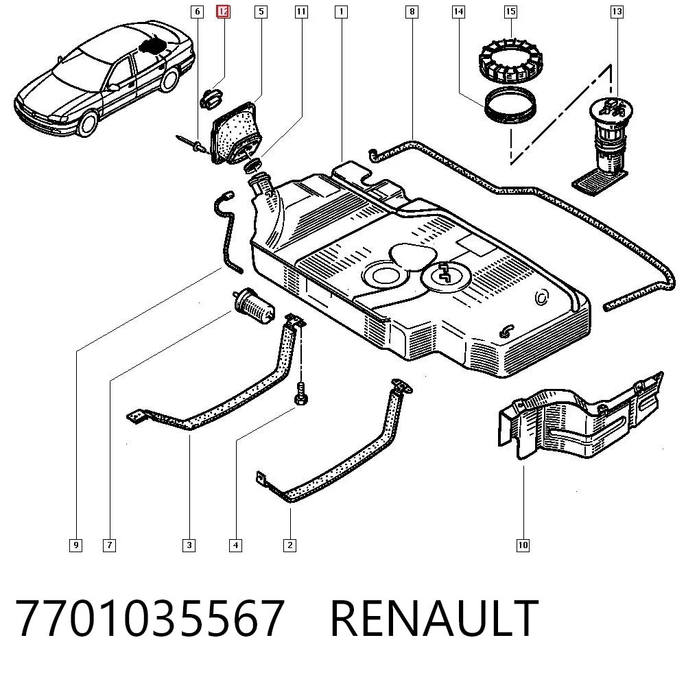 7701035567 Renault (RVI)