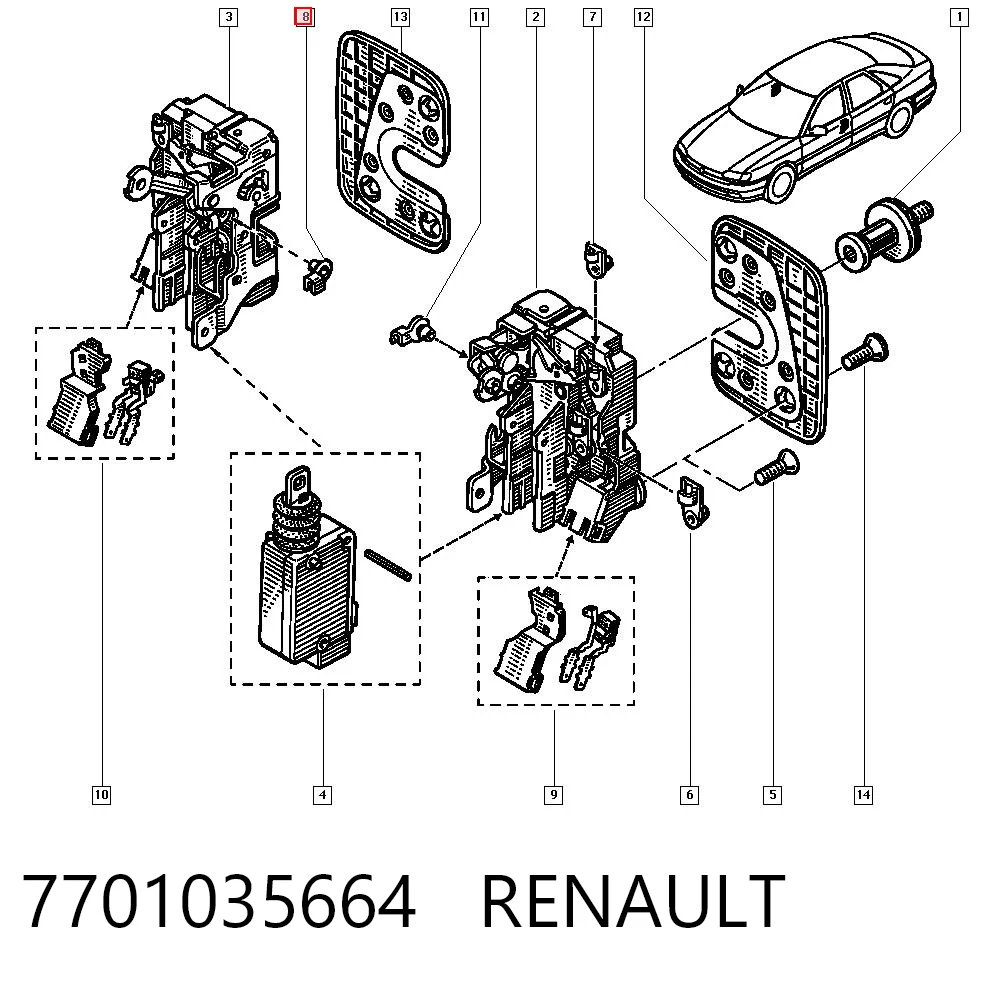 7701035664 Renault (RVI)