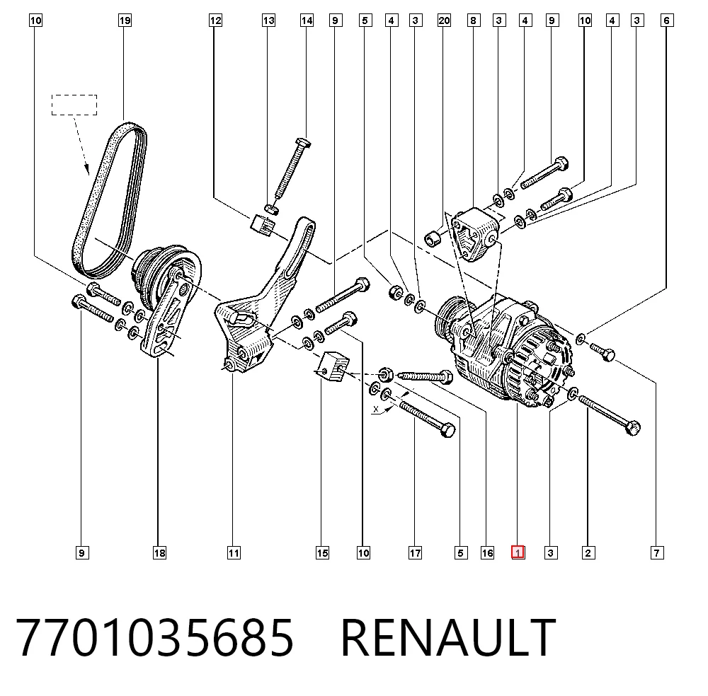 7701035685 Renault (RVI)
