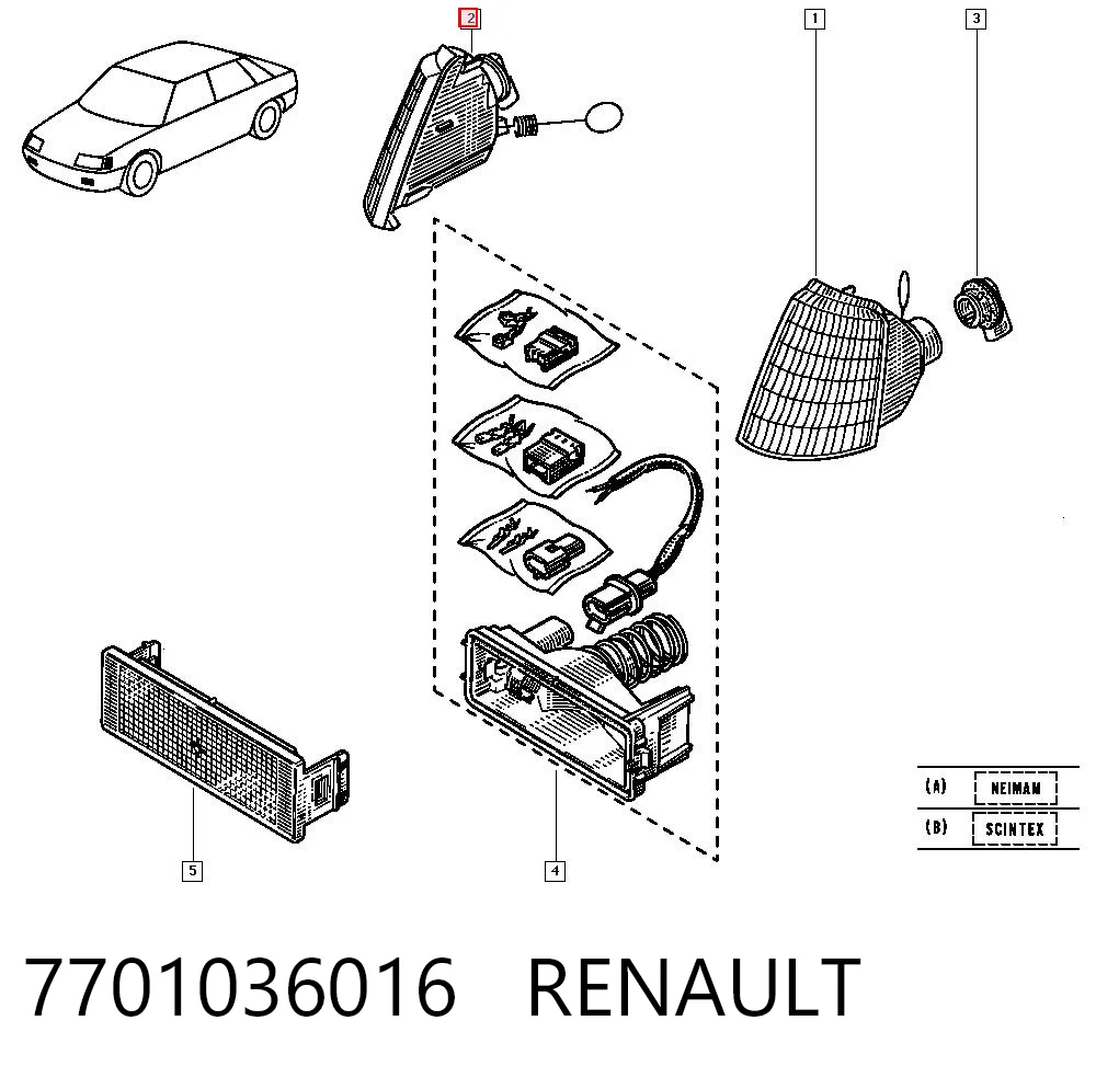 7701036016 Renault (RVI)