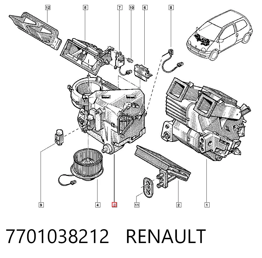 Comprar Evaporador de aire acondicionado Renault Twingo I C06 a bajo precio