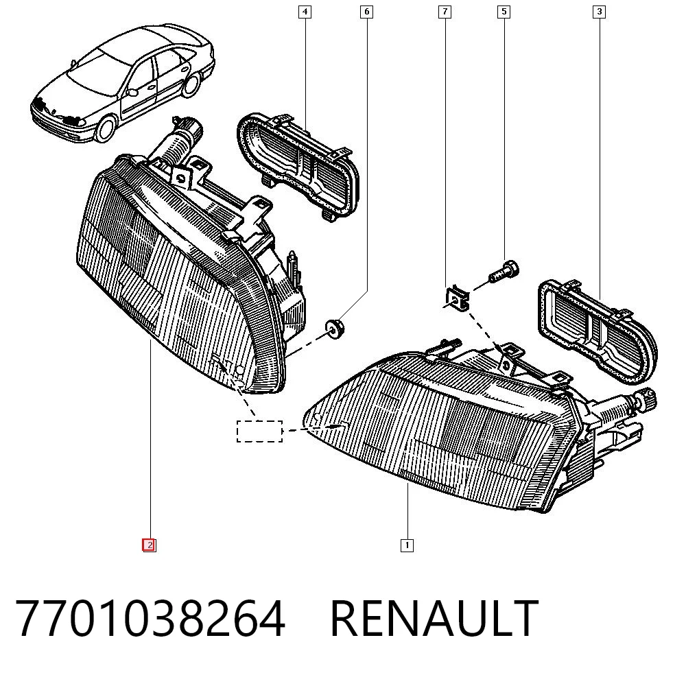 7701038264 Renault (RVI)