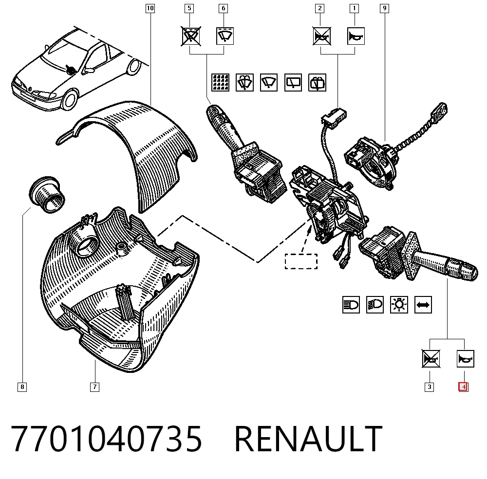 7701040735 Renault (RVI)