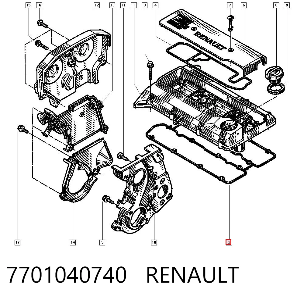 7701040740 Renault (RVI)