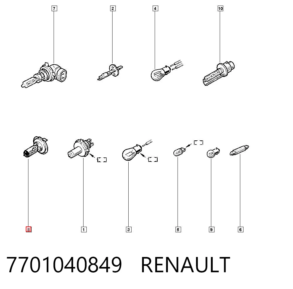 7701040849 Renault (RVI)