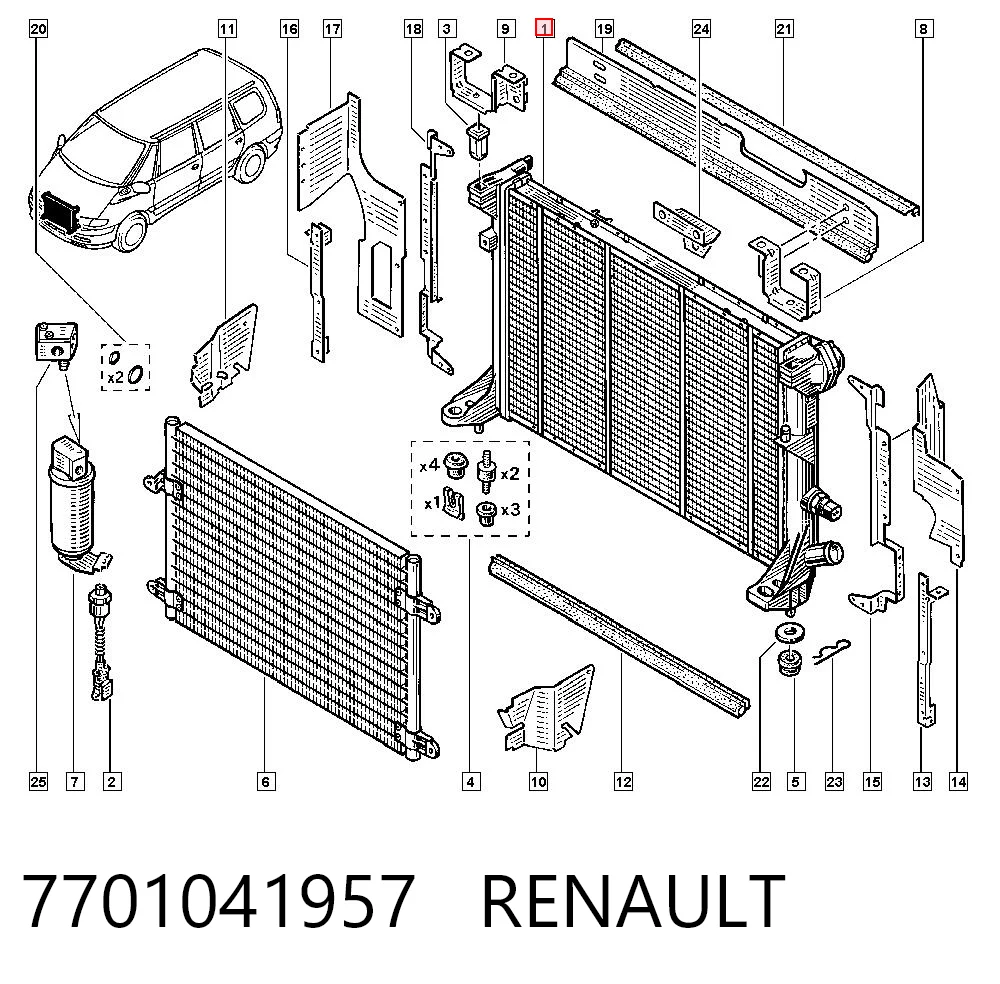 7701041957 Renault (RVI)