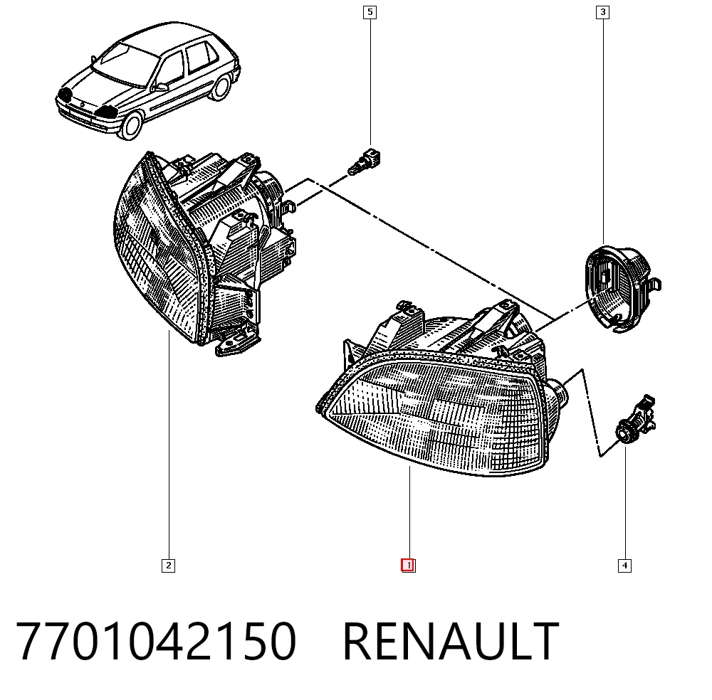 Comprar Faro delantero izquierdo Clio I BC57, 5357