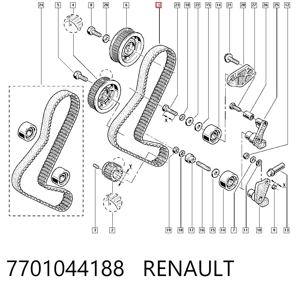 7701044188 Renault (RVI)