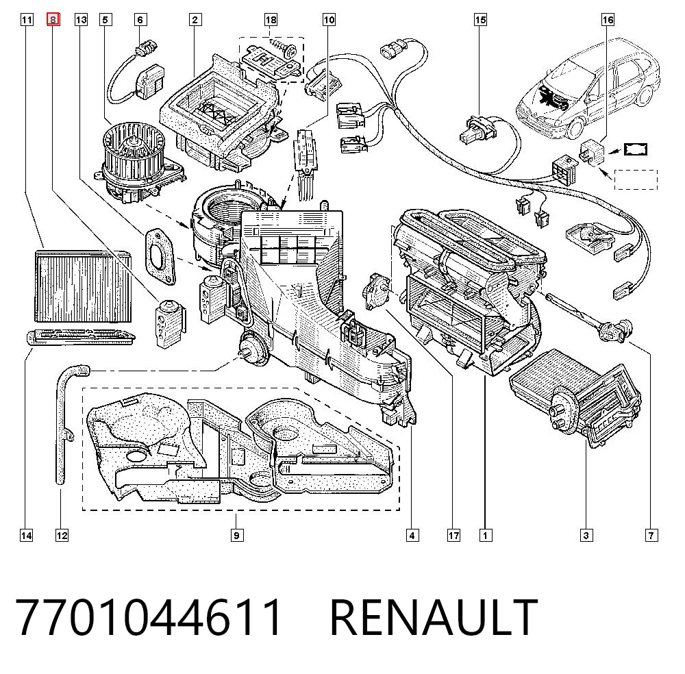 7701044611 Renault (RVI)