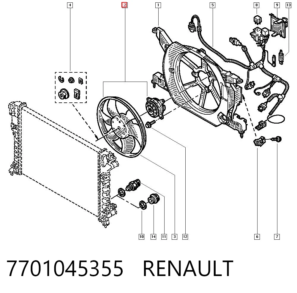 Ventilador del motor LE091 Beru