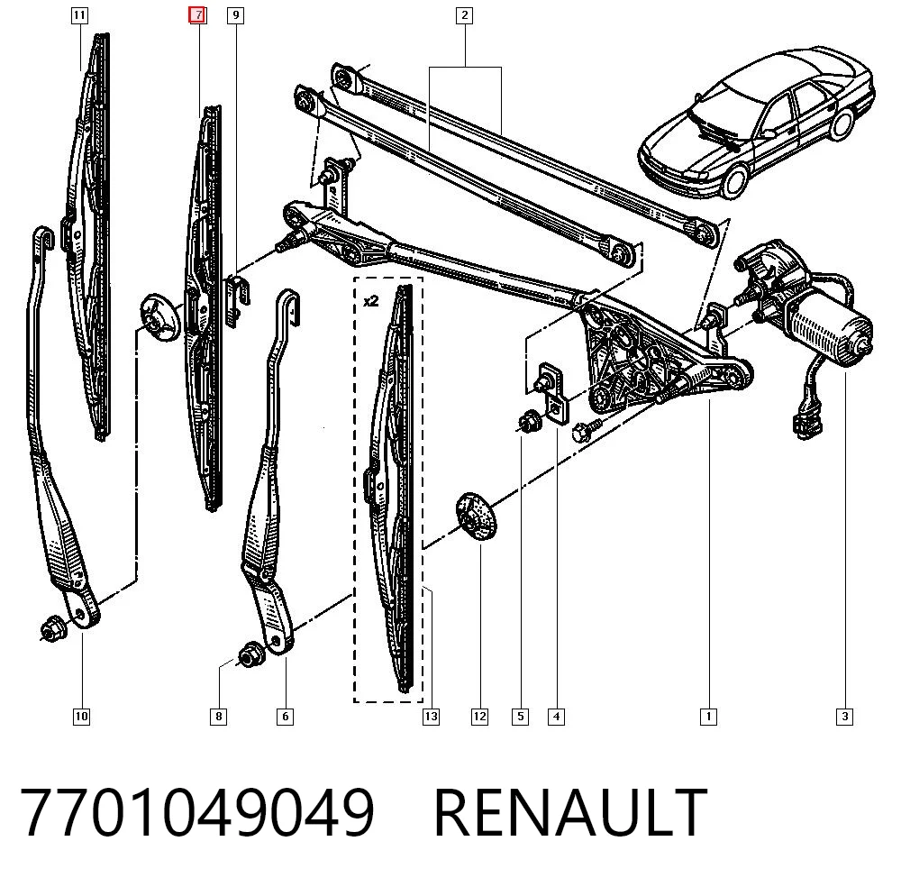 7701049049 Renault (RVI)