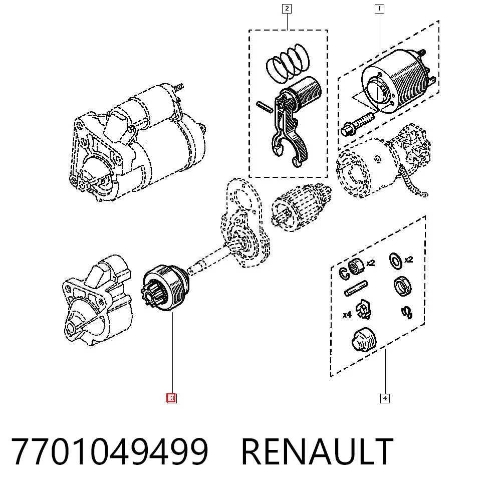 Precio del repuesto Bendix arranque Trafic II furgoneta