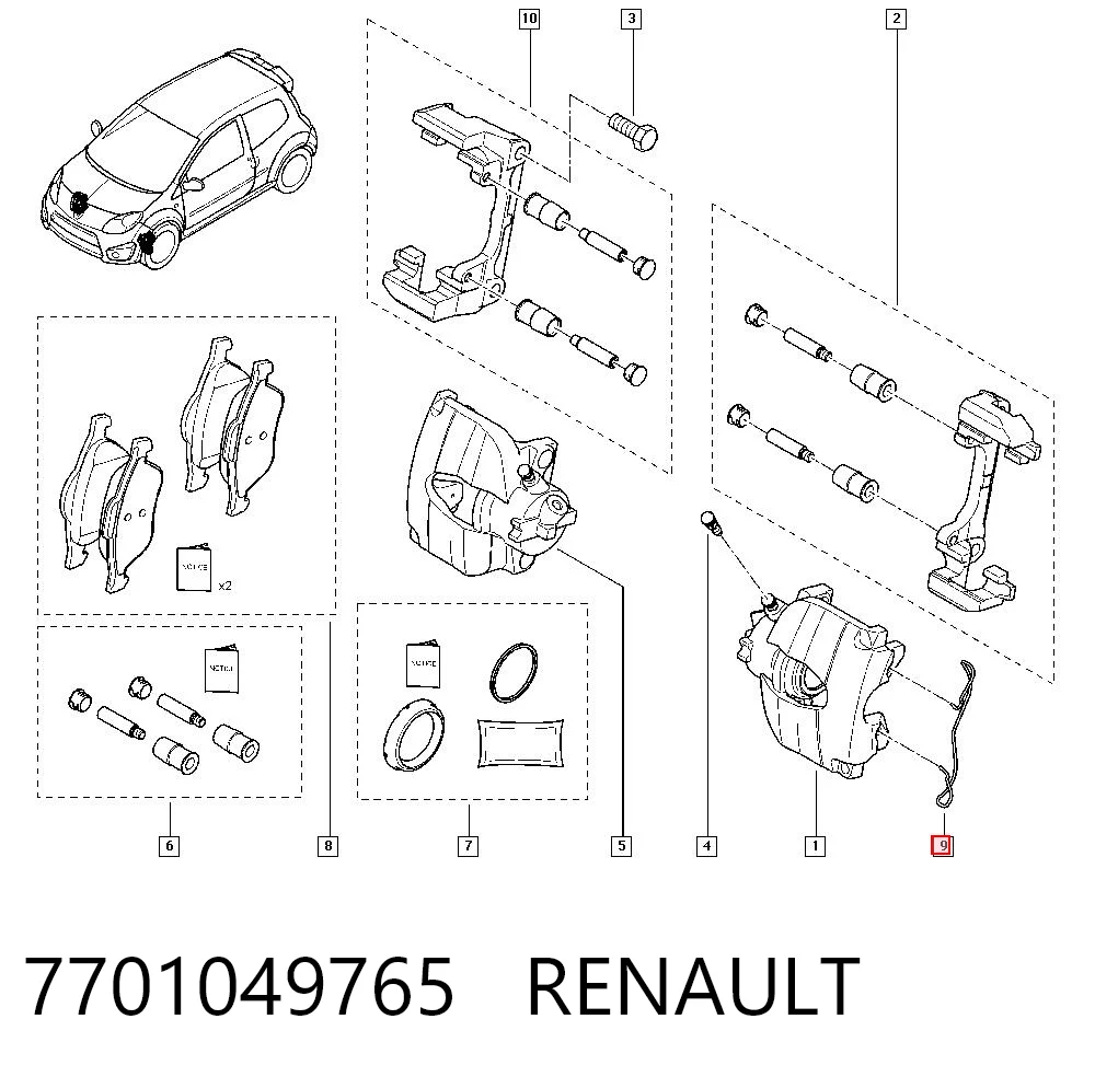 7701049765 Renault (RVI)