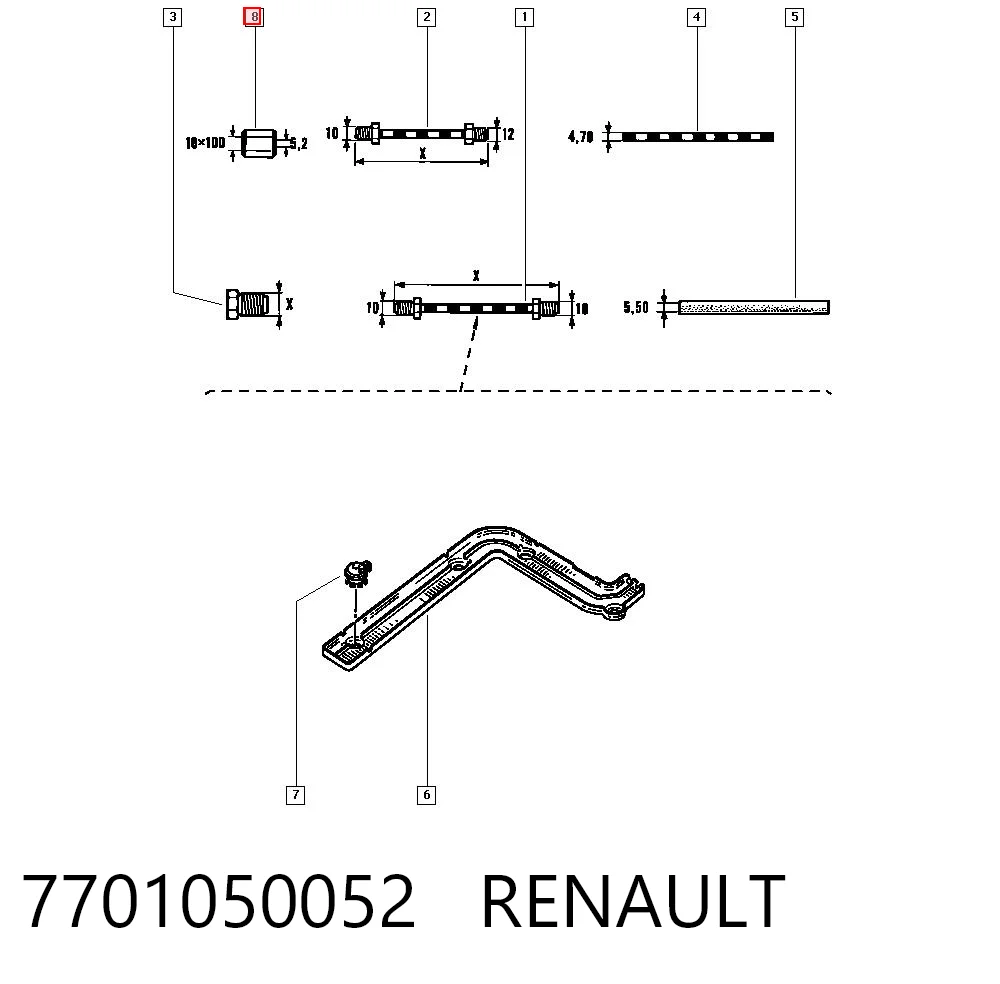 7701050052 Renault (RVI)