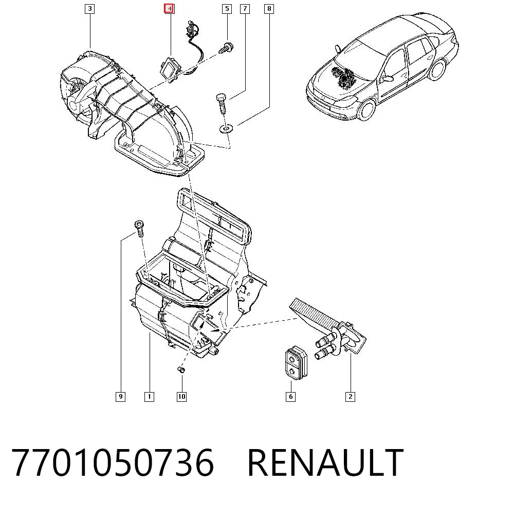 7701050736 Renault (RVI)