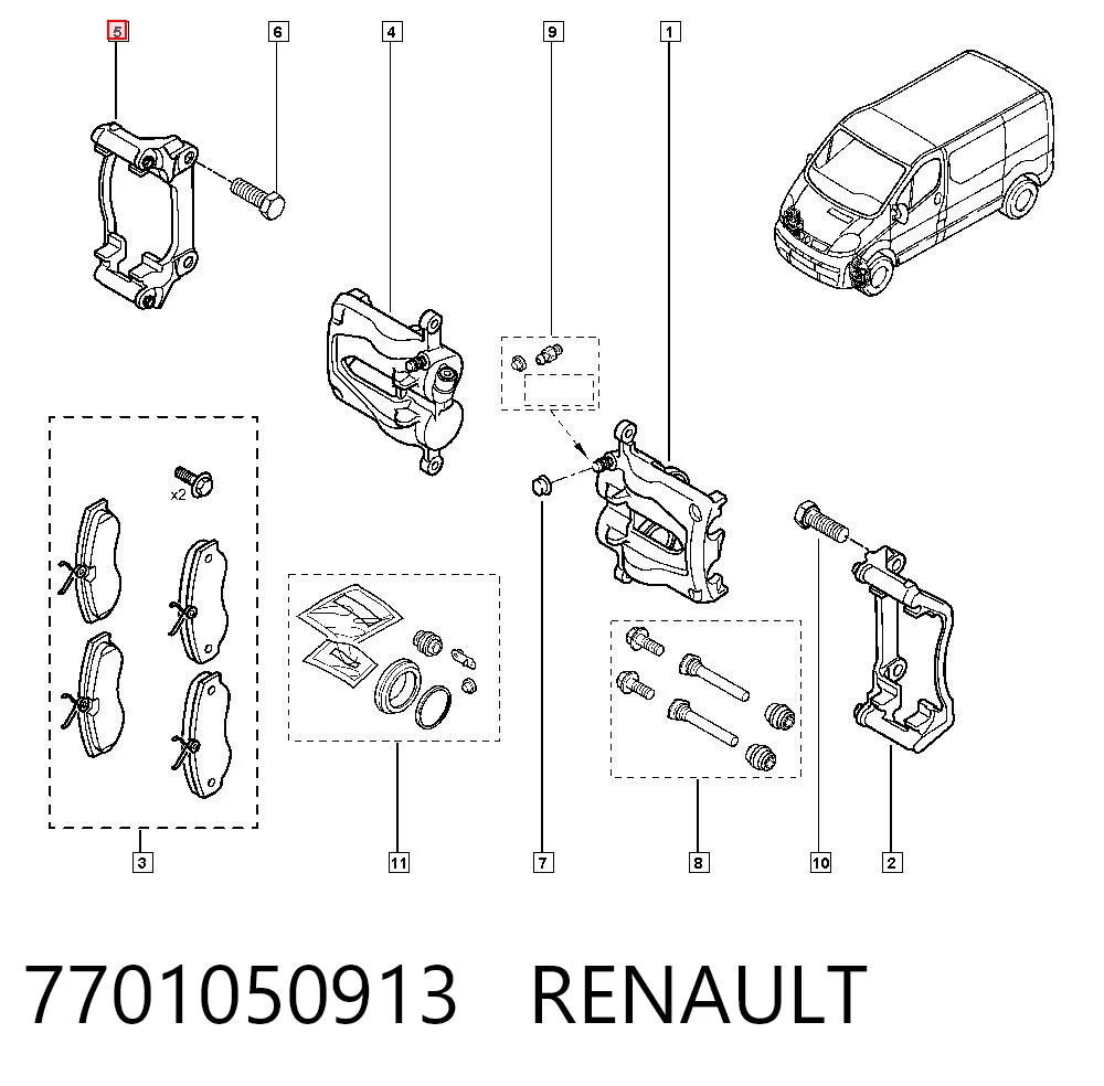7701050913 Renault (RVI)