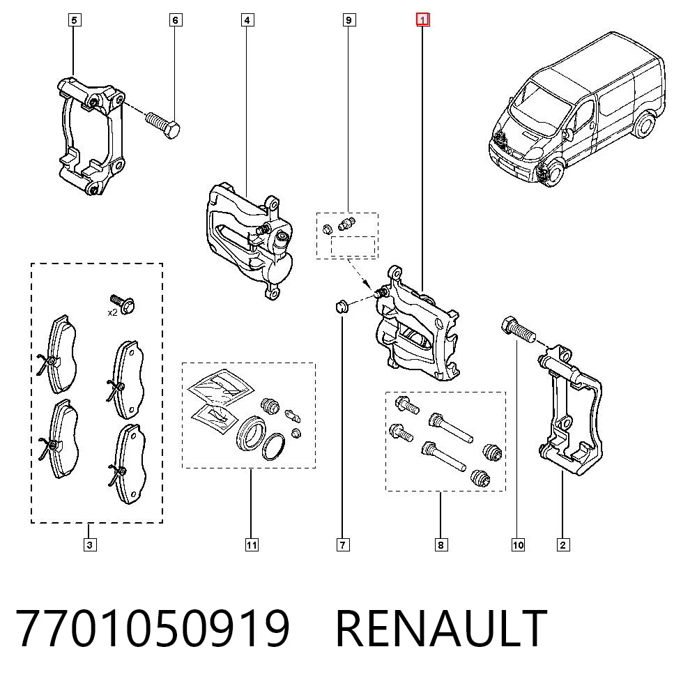7701050919 Renault (RVI)
