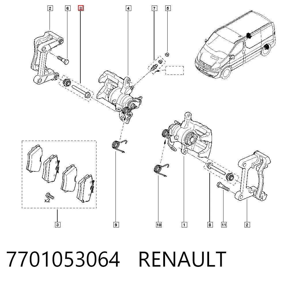 7701053064 Renault (RVI)