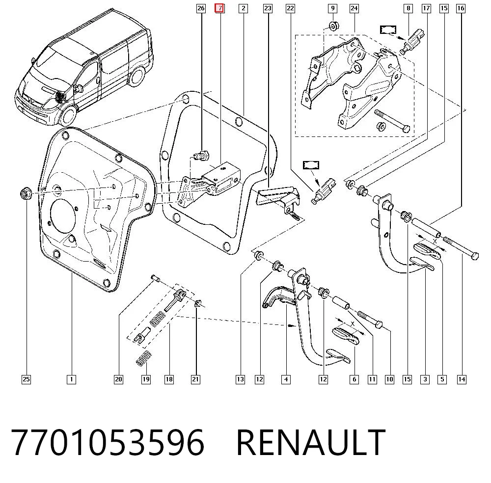 7701053596 Renault (RVI)