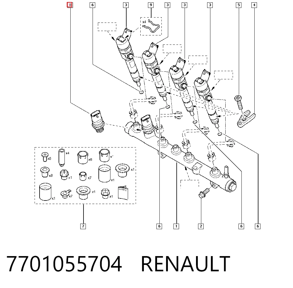 Sensor de la presión del combustible Renault Trucks Mascott  desde 62,25 €