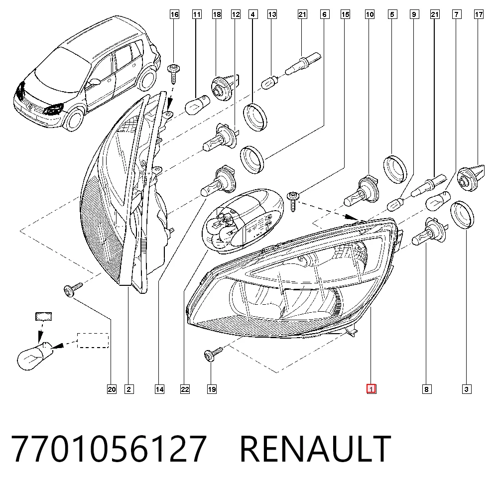 Comprar Faro izquierdo Renault Scenic II JM0, JM1