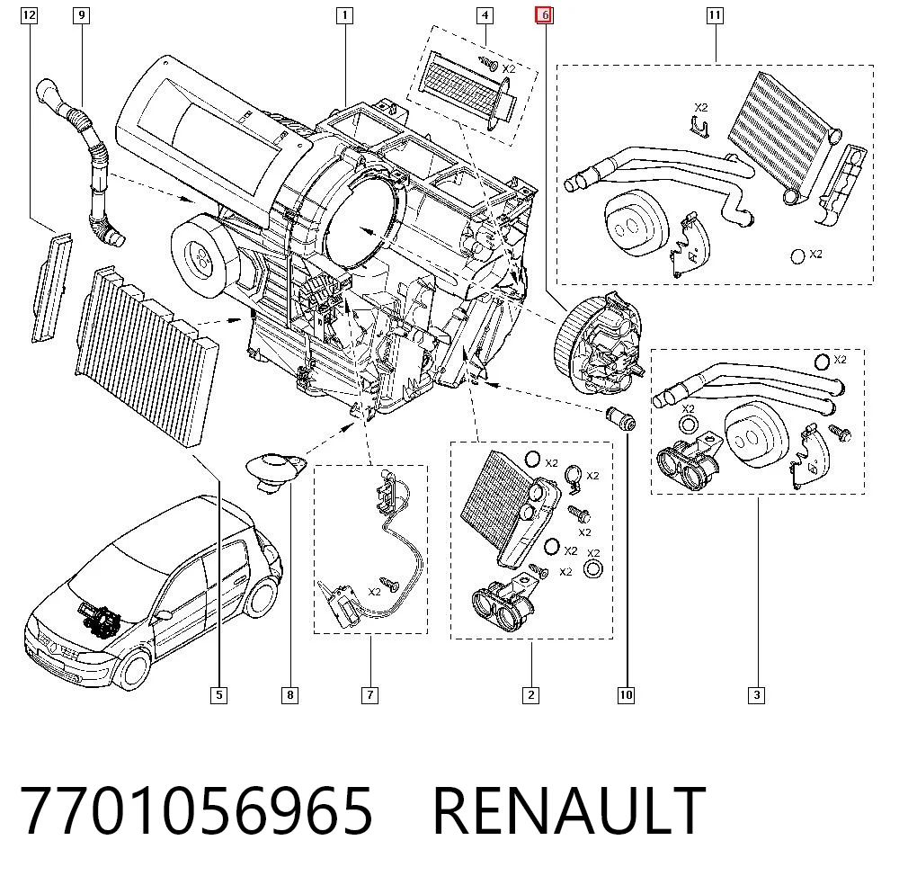 7701056965 Renault (RVI)