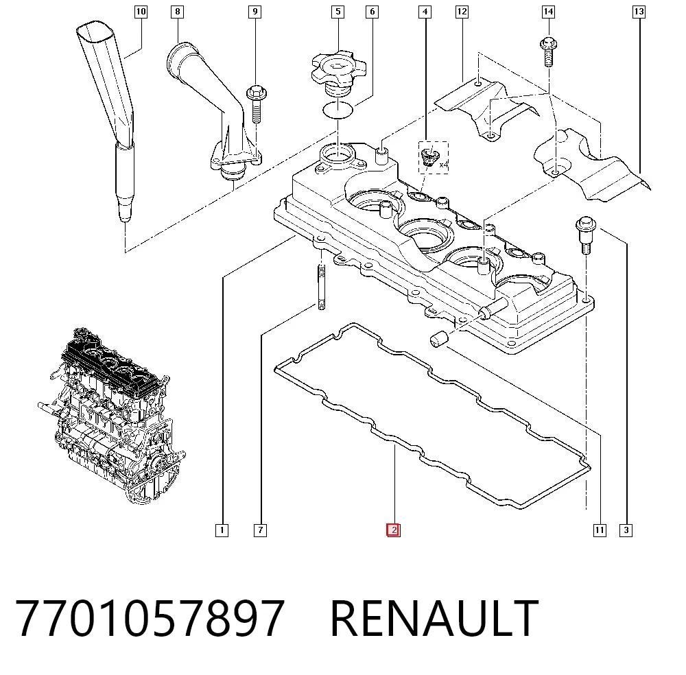 7701057897 Renault (RVI)