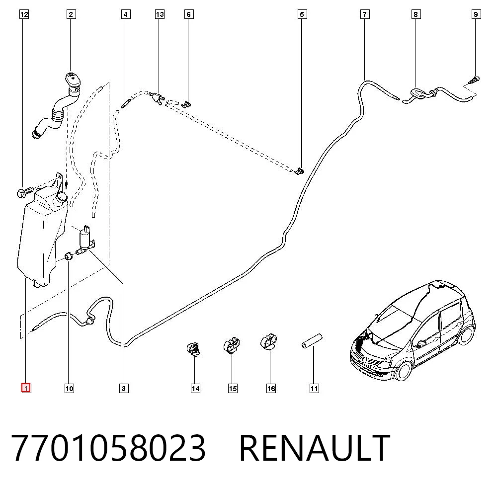 7701058023 Renault (RVI)