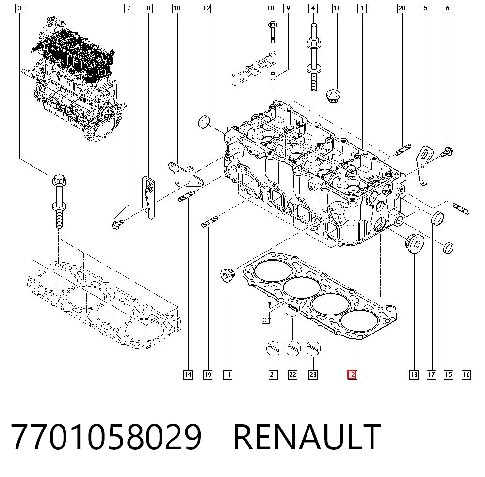 7701058029 Renault (RVI)