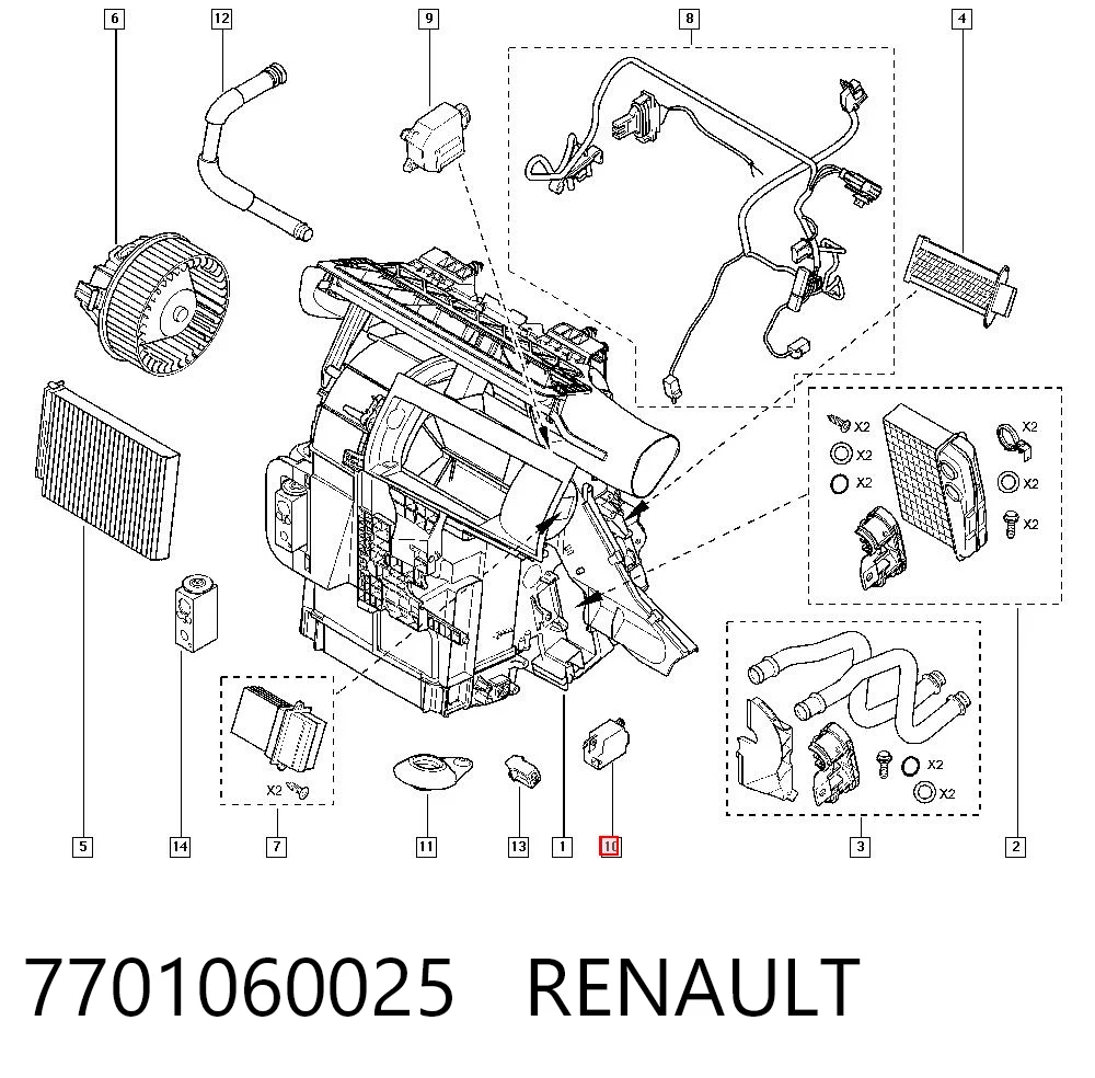 7701060025 Renault (RVI)