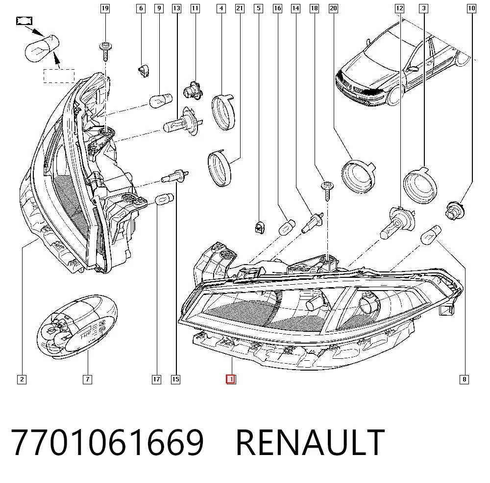 7701061669 Renault (RVI)