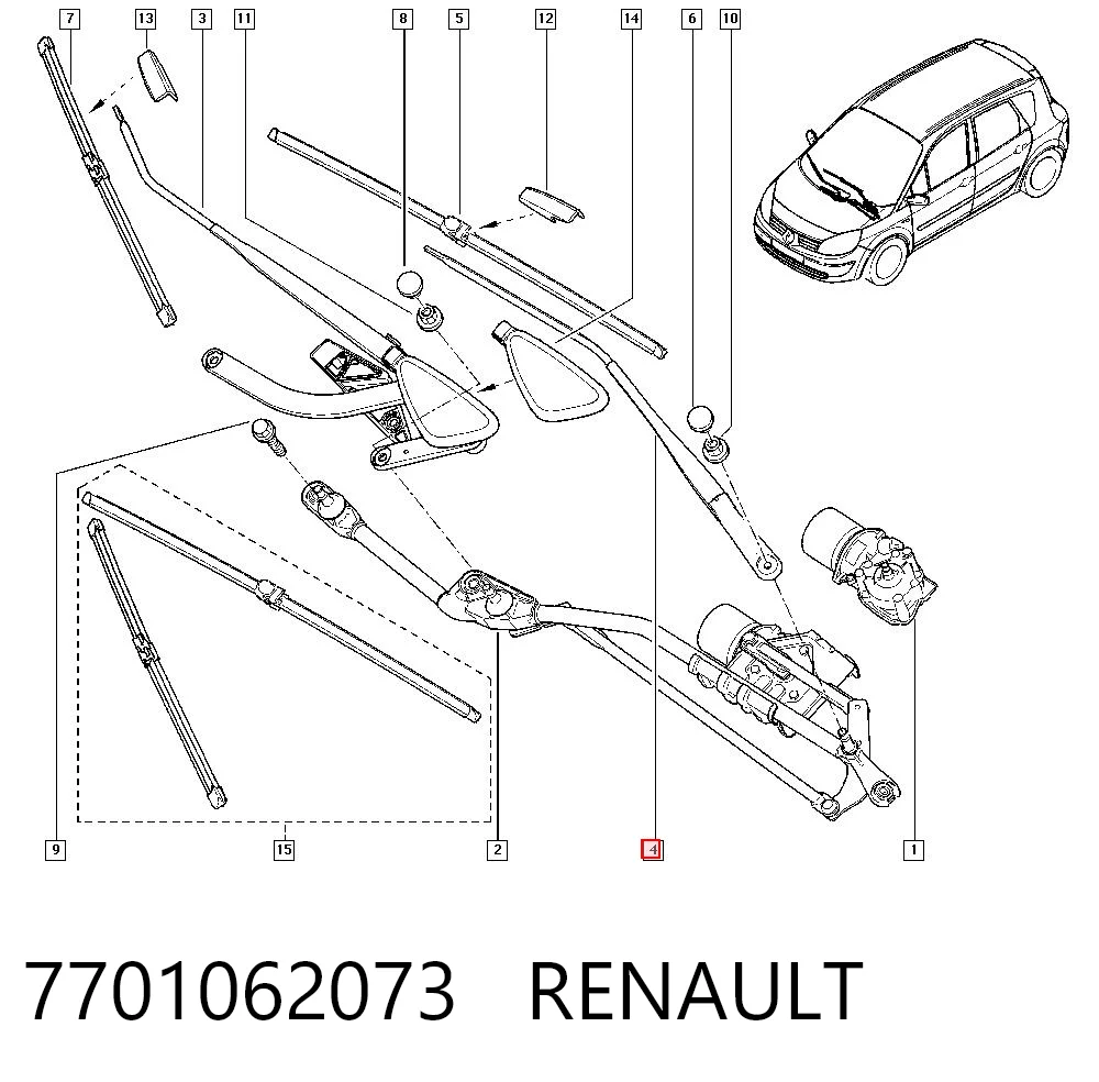 Comprar Brazo del limpiaparabrisas Renault Scenic II JM0, JM1 a bajo precio
