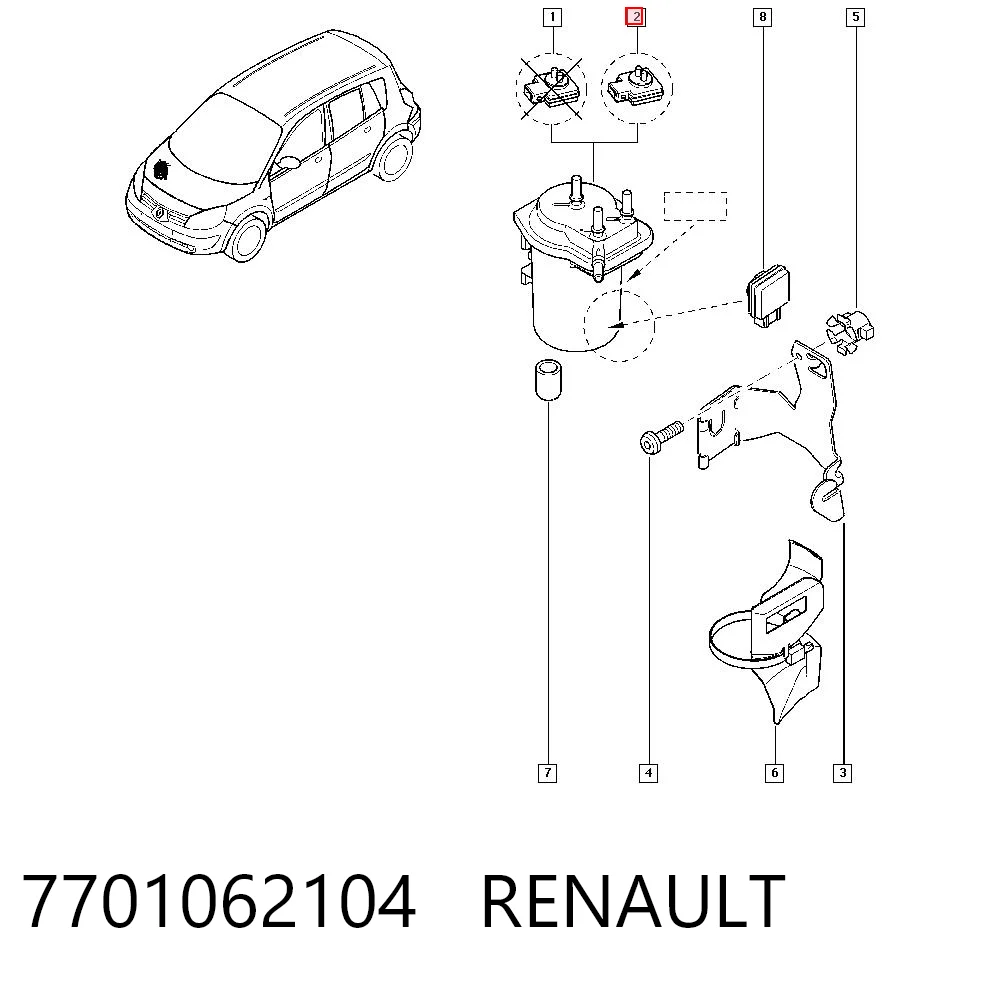 7701062104 Renault (RVI)