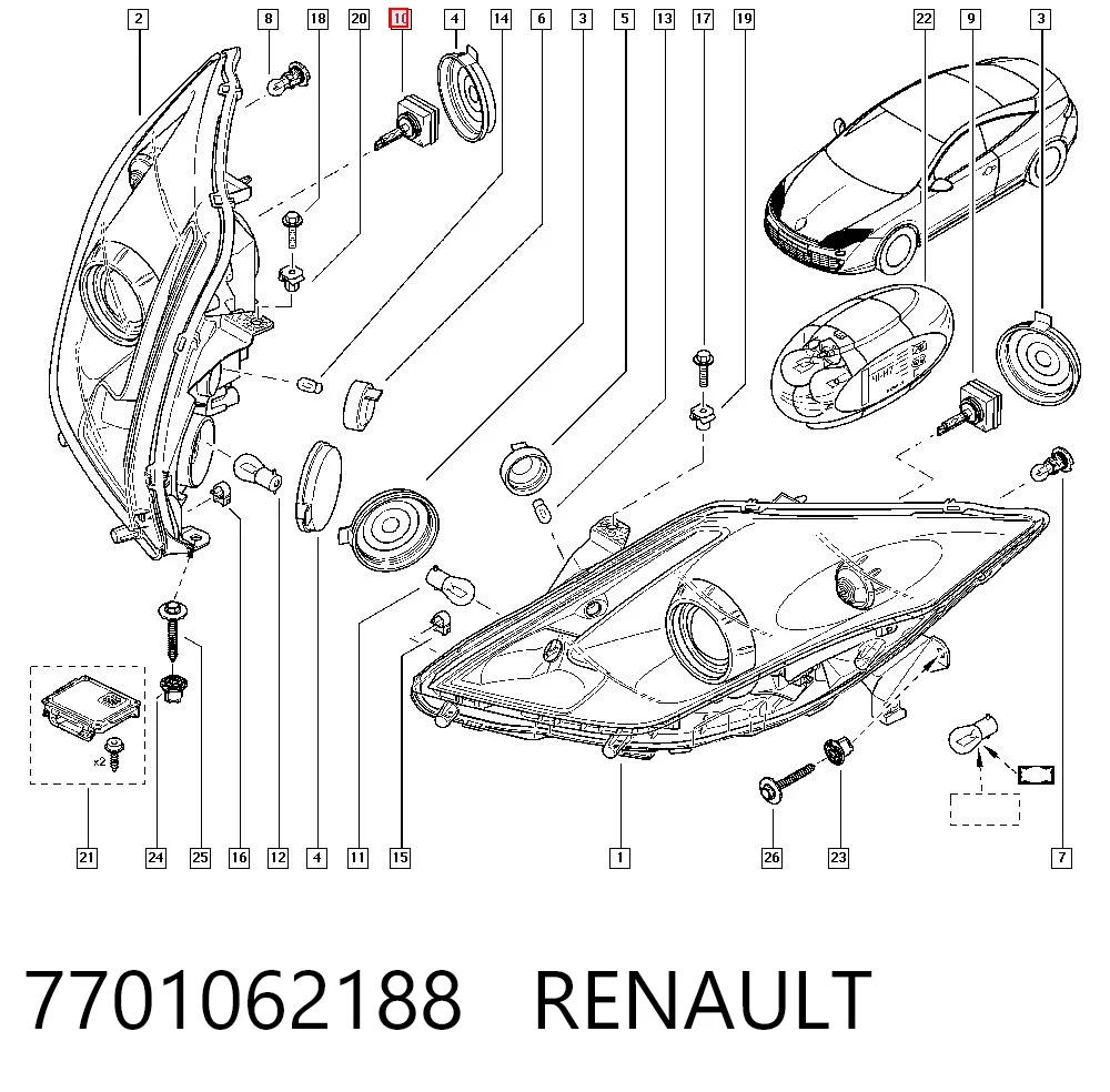 7701062188 Renault (RVI)