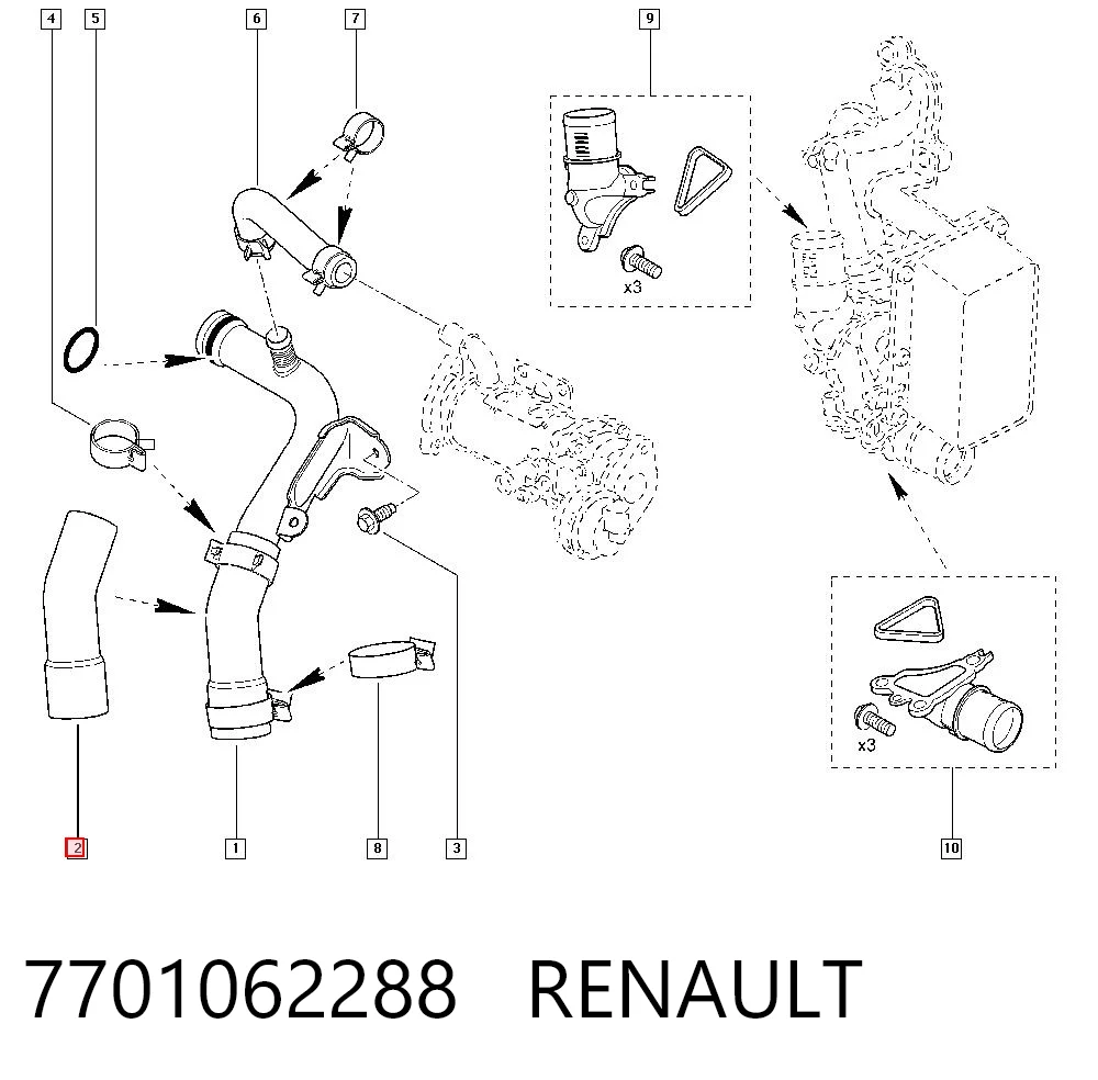 Manguitos de radiador Renault Master III furgoneta comprar en España