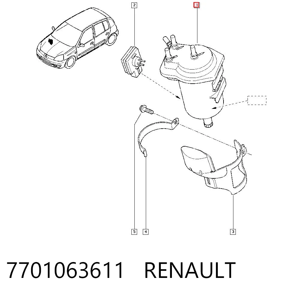 7701063611 Renault (RVI)