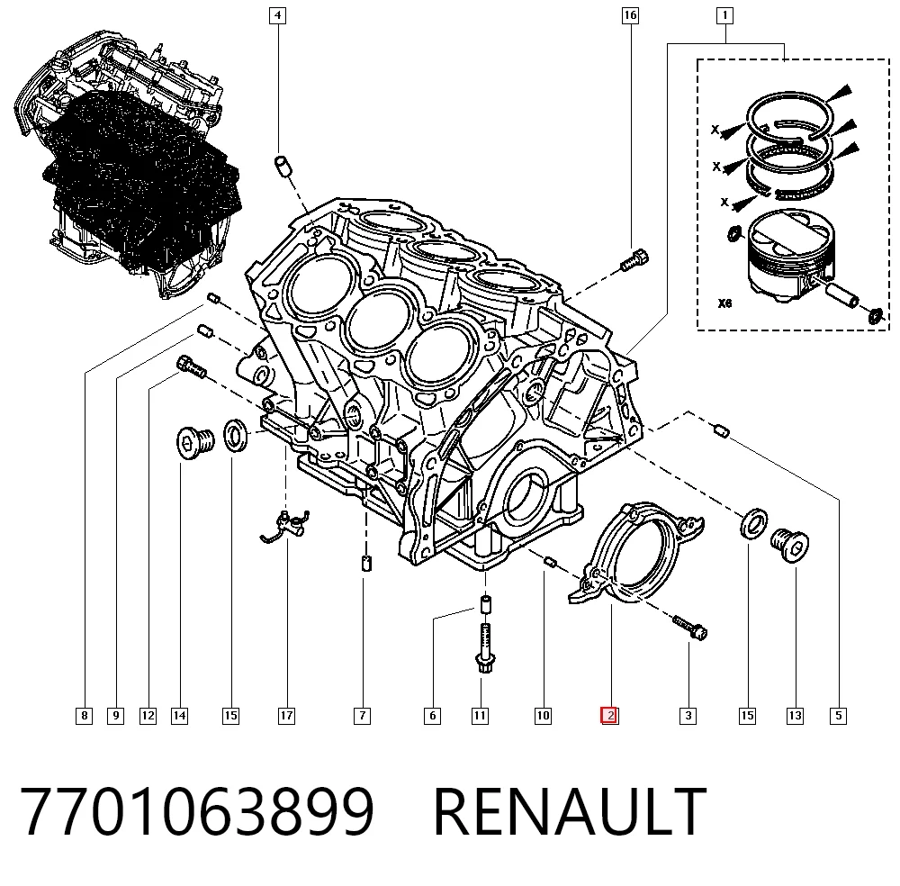 7701063899 Renault (RVI)